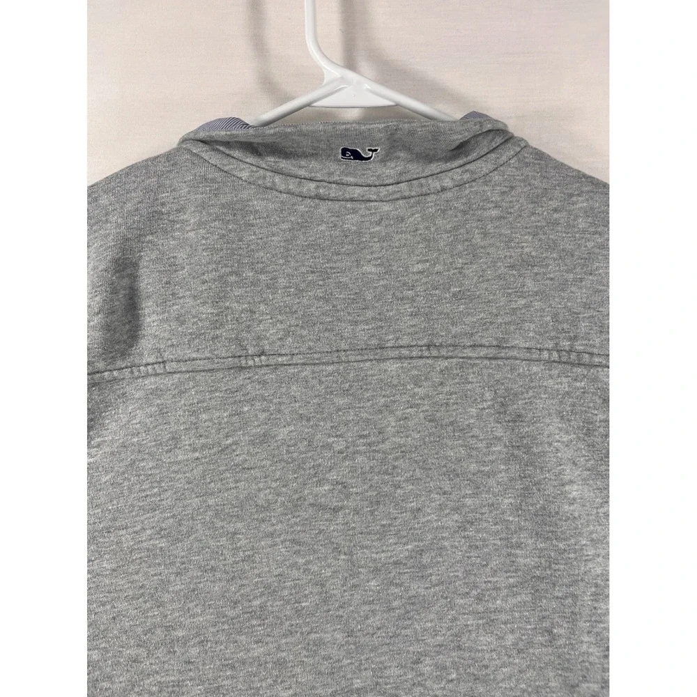 Vineyard Vines Mens Large Quarter Zip Pullover Heather Grey Sweatshirt